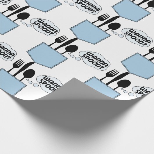 Wanna Spoon Geschenkpapier (Ecke)