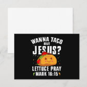 Wanna Taco Bout Jesus Cinco de Mayo Christlich Dankeskarte (Vorne/Hinten)