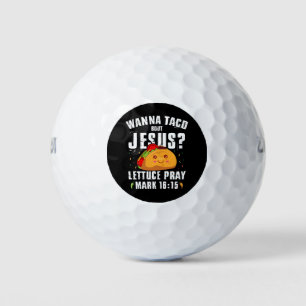 Wanna Taco Bout Jesus Cinco de Mayo Christlich Golfball