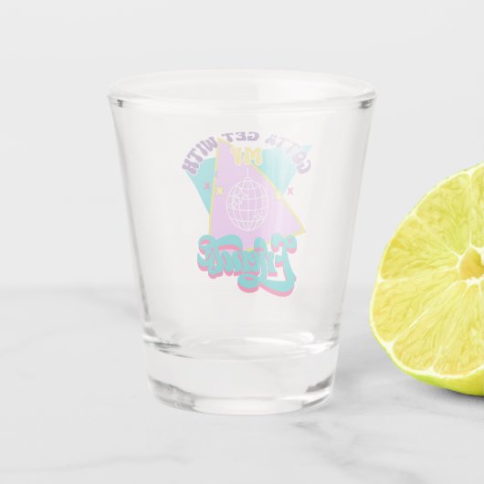 Wannabe Funny 90s Bachelorette Schnapsglas (Rückseite)