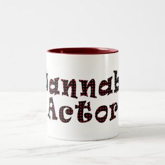 WANNABE-SCHAUSPIELER-TASSE ZWEIFARBIGE TASSE