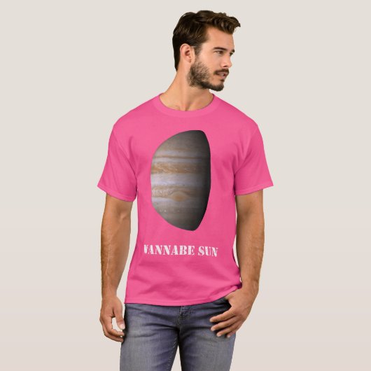 Wannabe Sun Jupiter Shirt Astronomie Shirt Planet (Vorne ganz)