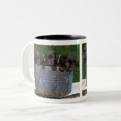 Wanne der Schokoladen-Tasse Zweifarbige Tasse (Vorderseite Links)