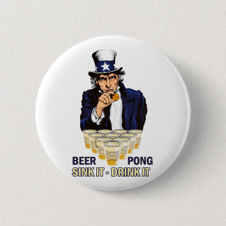 Wanne es Getränk es Abe Lincoln Button