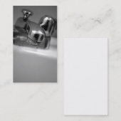 Wannen-Hahn-Visitenkarten Visitenkarte (Vorne/Hinten)