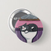 Wannen-Liebe v.03 - Katzen-Knopf Button (Vorne & Hinten)