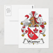 Wanner-Familienwappen Postkarte (Vorne/Hinten)