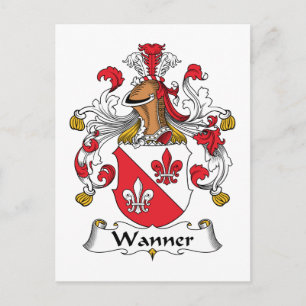 Wanner-Familienwappen Postkarte
