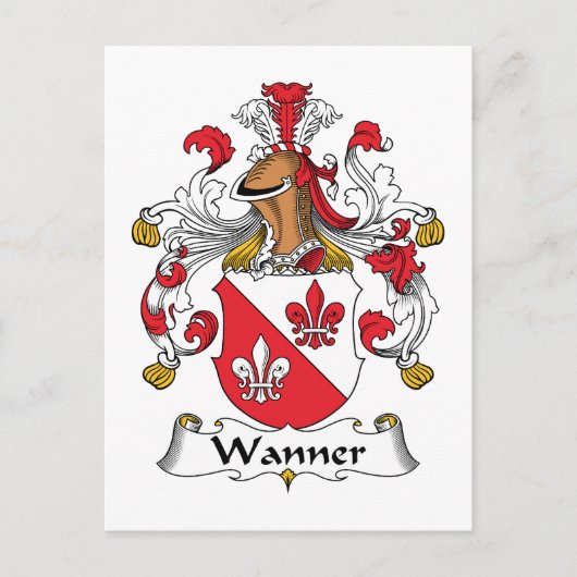 Wanner-Familienwappen Postkarte (Vorderseite)