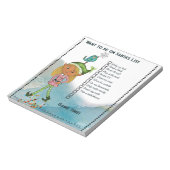 Want to be on Santa's List Elf Girl Holiday Daily Notizblock (Rotiert)