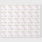 want to want multicolore geschenkpapier (Flach)