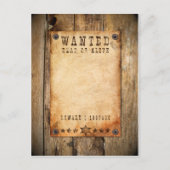 Wanted 01 postkarte (Vorderseite)