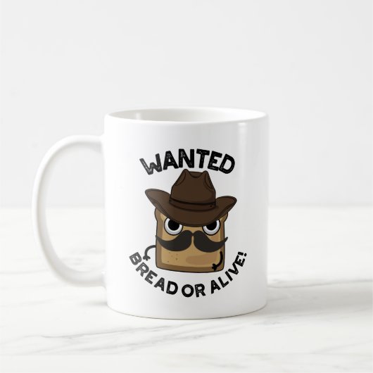 Wanted Brot Oder Lebendig Lustiger Lebensmittel-Wo Kaffeetasse (Links)