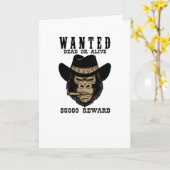 Wanted Dead or Alive Karte (Gelbe Blume)