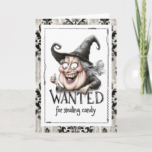 Wanted for Stealing Candy Witch Karte (Vorderseite)