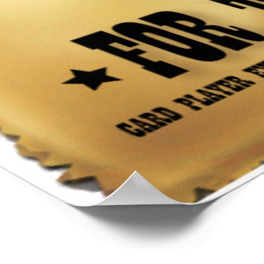 Wanted for Texas Holdem Poster (Ecke)