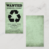 wanted : green corp visitenkarte (Vorne/Hinten)