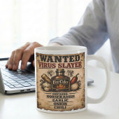Wanted Poster Fire Cider Virus Slayer Lustig Kaffeetasse