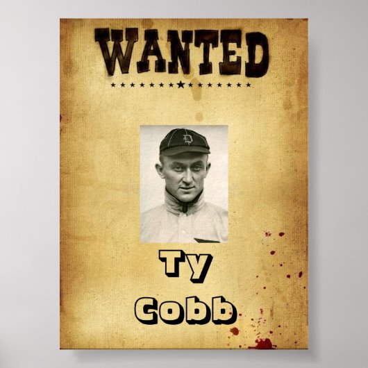 WANTED Ty Coob Print, Value Poster Paper (Matte) (Vorne)