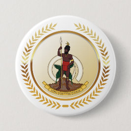 Wanuatu-Wappen Button