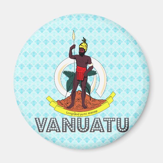 Wanuatu-Wappen Magnet (Vorne)
