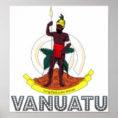 Wanuatu-Wappen Poster (Vorne)