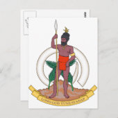 Wanuatu-Wappen Postkarte (Vorne/Hinten)