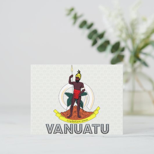 Wanuatu-Wappen Postkarte (Stehend Vorderseite)
