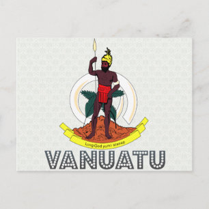 Wanuatu-Wappen Postkarte