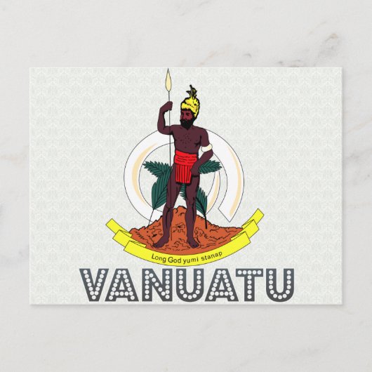 Wanuatu-Wappen Postkarte (Vorderseite)