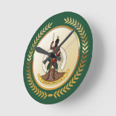 Wanuatu-Wappen Runde Wanduhr (Winkel)