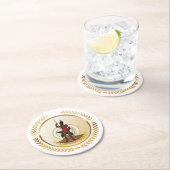 Wanuatu-Wappen Runder Pappuntersetzer (Vor Ort)