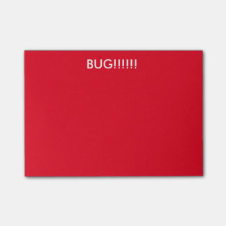 Wanze!!!! Klebrige Anmerkungen Post-it Klebezettel