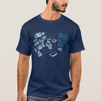WANZE Wolken-T - Shirt - Blau