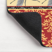 Wanzen auf Brokat - eleganter Damast, gruseliger Mousepad (Ecke)