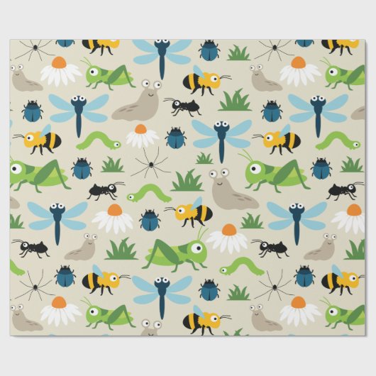 Wanzen Geschenkpapier (Flach)
