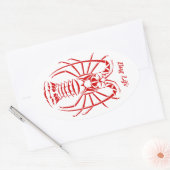 Wanzen-Leben-stacheliger Hummer-Abziehbild Ovaler Aufkleber (Umschlag)