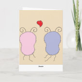 Wanzen-Liebe Feiertagskarte (Rückseite)