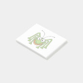 Wanzen-mit Augen Heuschrecken-Cartoon Post-it Klebezettel (angewinkelt)