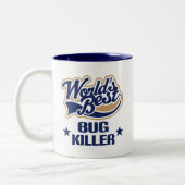 Wanzen-Mörder-Geschenk (Welten am besten) Zweifarbige Tasse (Links)