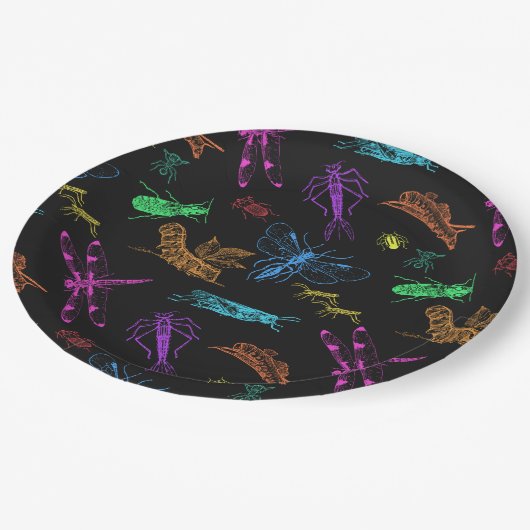 Wanzen! Wanzen! Wanzen! Pappteller (Schrägansicht)