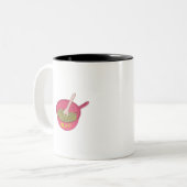 WAP Macaroni in einem Pot Zweifarbige Tasse (Vorderseite Links)