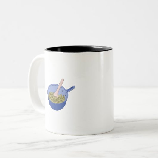 WAP Macaroni in einem Pot Zweifarbige Tasse (Vorderseite Links)