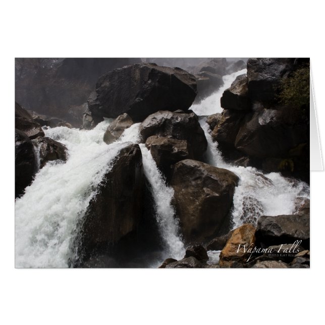Wapama Falls Card (Vorderseite (Horizontal))