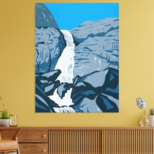 Wapama Falls Leinwanddruck (Insitu (Wohnzimmer))