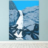 Wapama Falls Leinwanddruck (Insitu (Holzboden))