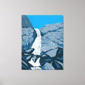 Wapama Falls Leinwanddruck (Vorderseite)