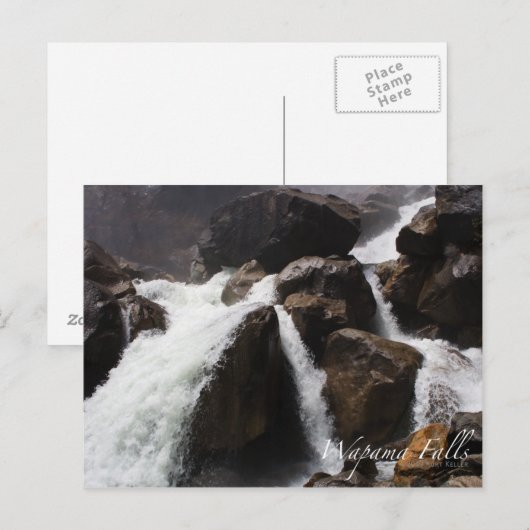 Wapama Falls Postcard Postkarte (Vorne/Hinten)