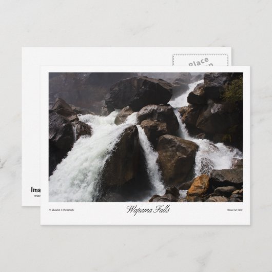 Wapama Falls Prints Postkarte (Vorne/Hinten)