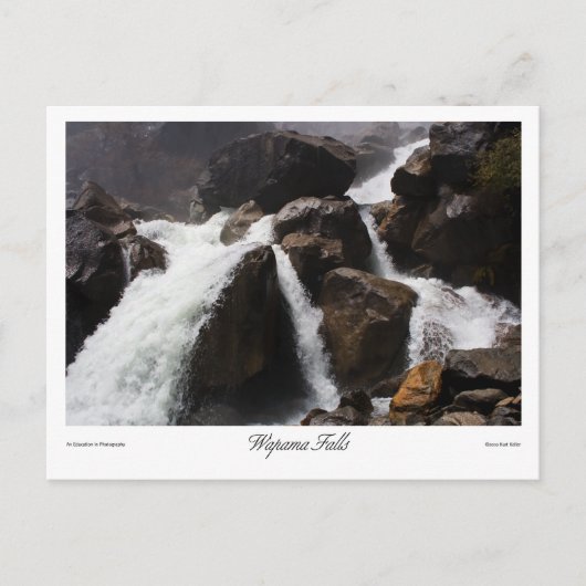 Wapama Falls Prints Postkarte (Vorderseite)